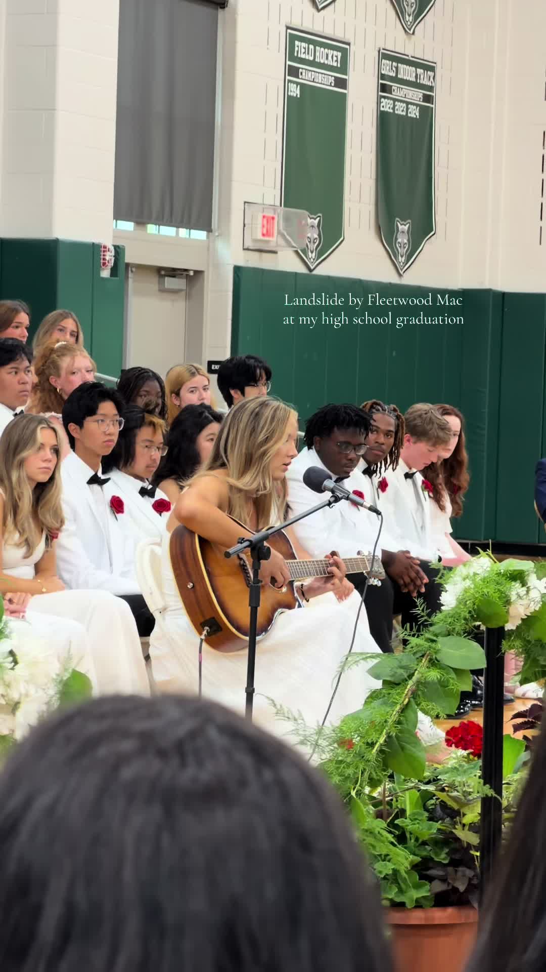 Charlotte Belle performing Landslide at her high school graduation
